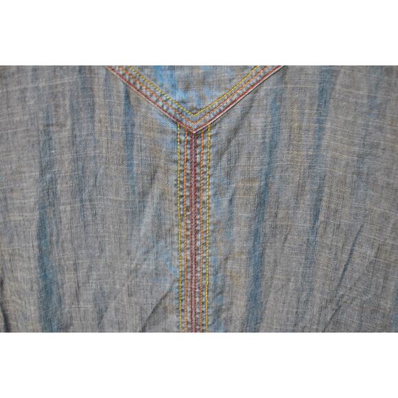 Trina Turk Chambray Denim Sleeveless Shift Dress with Pockets – Size XS - Picture 3 of 4